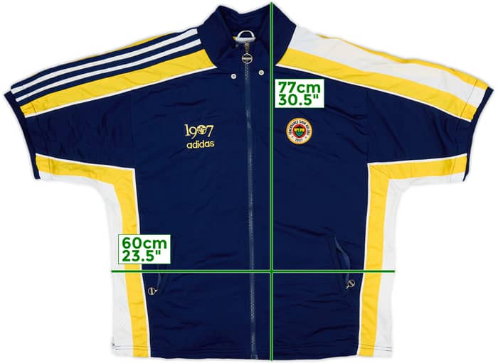 1998-99 Fenerbahce adidas Track S/S Jacket - 6/10 - (XL)