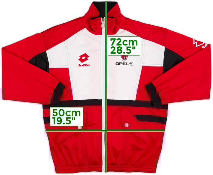 1994-95 AC Milan Lotto Track Jacket - 9/10 - (3XL.Boys)