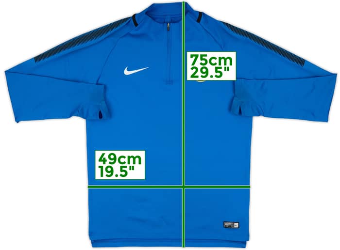 2017-18 Inter Milan Nike 1/4 Zip Drill Top - 8/10 - (M)