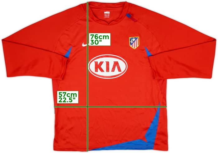 2007-08 Atletico Madrid Player Issue Nike Drill Top - 5/10 - (XL)