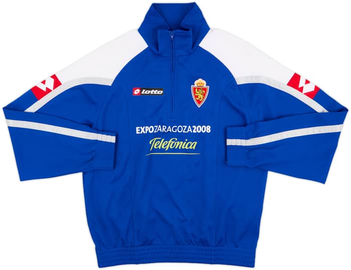 2007-08 Real Zaragoza 'Expo' Lotto 1/4 Zip Training Top - 8/10 - (M)
