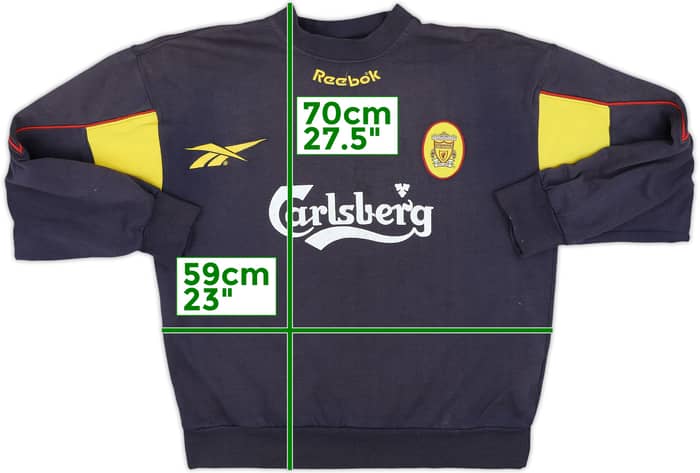 1997-98 Liverpool Reebok Sweat Top - 8/10 - (S)
