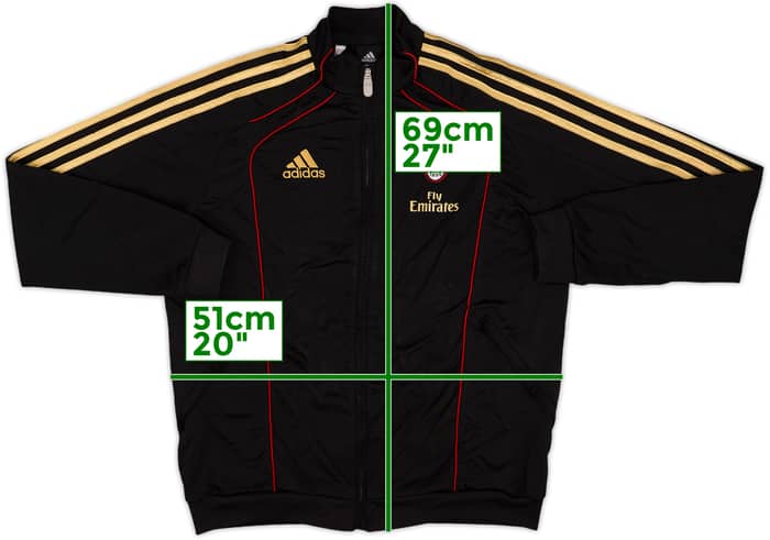 2010-11 AC Milan adidas Track Jacket - 8/10 - (XL.Boys)
