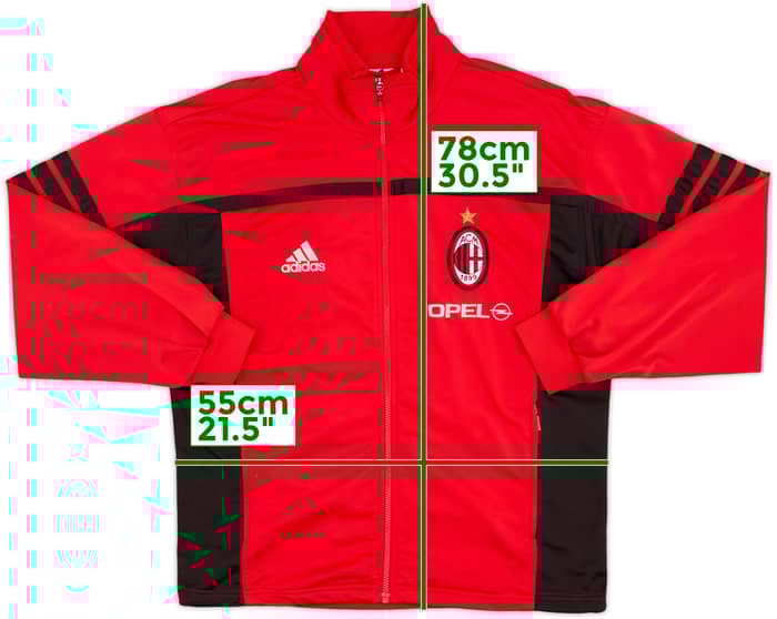 2000-01 AC Milan adidas Track Jacket - 9/10 - (M/L)