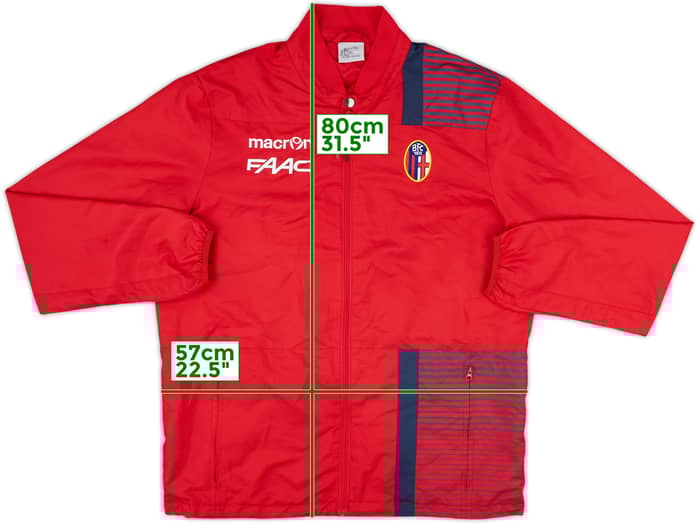 2015-16 Bologna Macron Track Jacket - 9/10 - (XL)