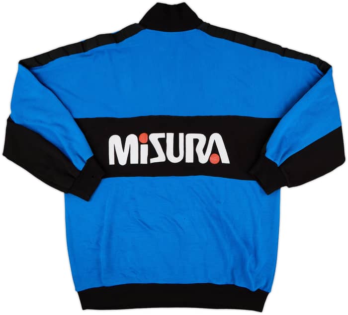 1990-91 Inter Milan Uhlsport 1/4 Zip Sweat Top - 4/10 - (M)