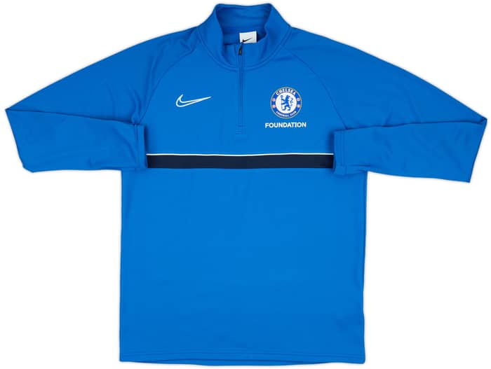 2021-22 Chelsea Foundation Nike 1/4 Zip Drill Top - 8/10 - (M)