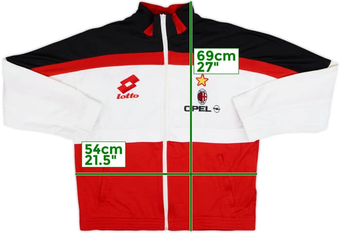 1994-95 AC Milan Lotto Track Jacket - 9/10 - (L)