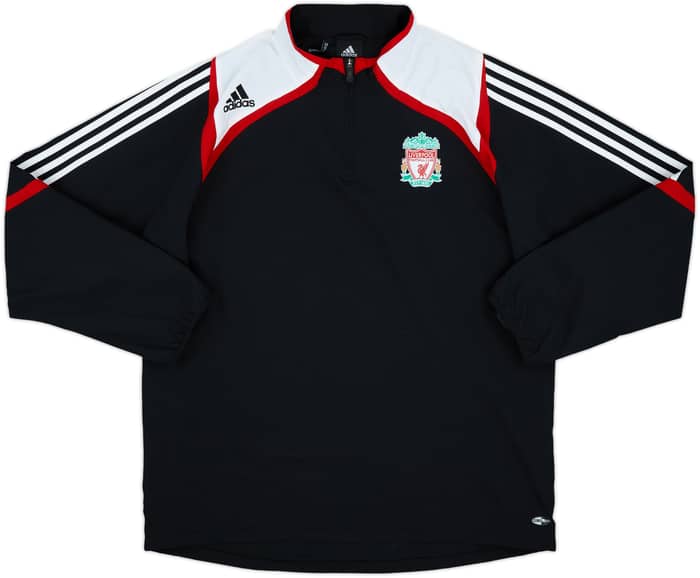 2007-08 Liverpool adidas 1/4 Zip Drill Top - 8/10 - (L)