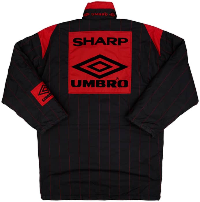 1992-93 Manchester United Umbro Padded Bench Coat - 10/10 - (XL)