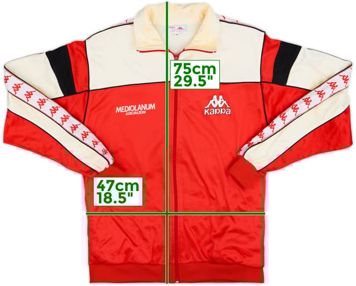 1988-90 AC Milan Kappa Track Jacket - 7/10 - (M)