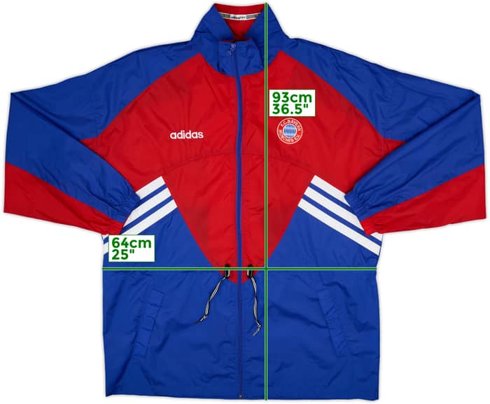 1993-95 Bayern Munich adidas Rain Jacket - 7/10 - (XL)