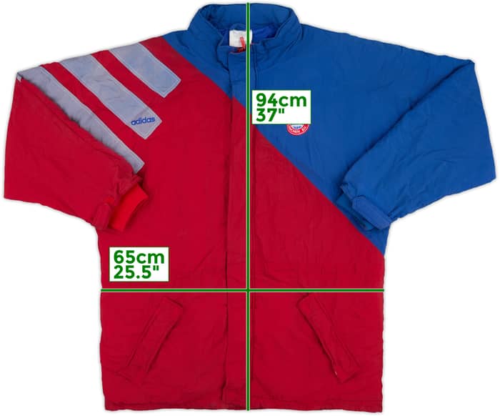 1993-95 Bayern Munich adidas Padded Bench Coat - 4/10 - (L/XL)