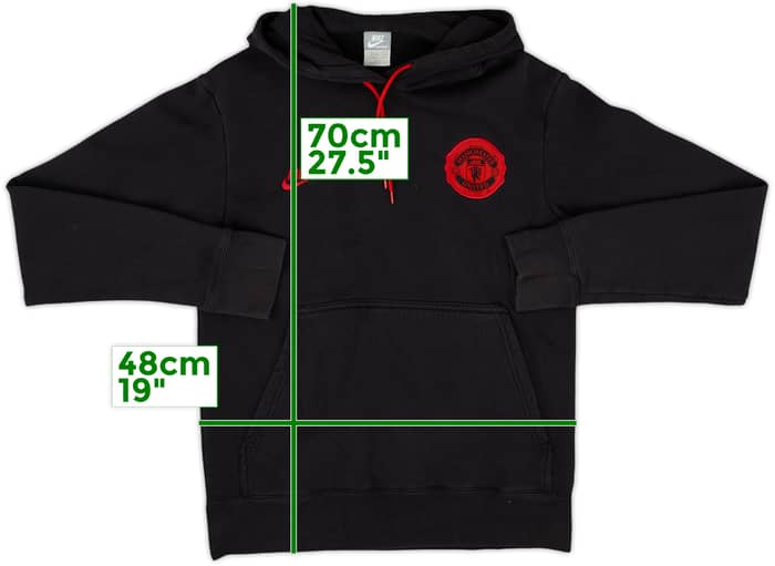2008-09 Manchester United Nike Hoodie - 8/10 - (S)