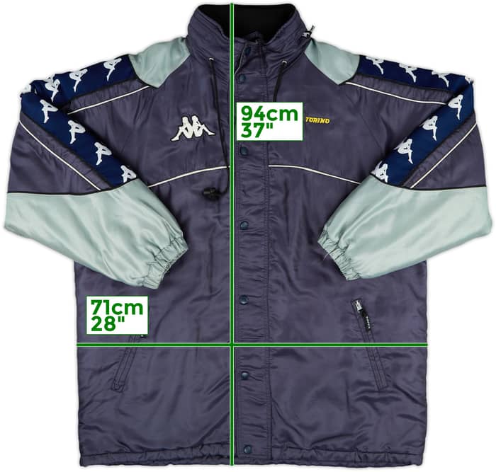 1998-00 Kappa Template Hooded Bench Coat - 5/10 - (XL)