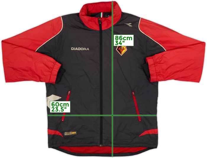 2005-06 Watford Diadora Hooded Rain Jacket - 5/10 - (L)