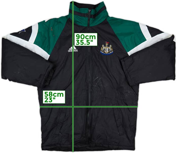 1997-98 Newcastle adidas Padded Bench Coat - 6/10 - (S)