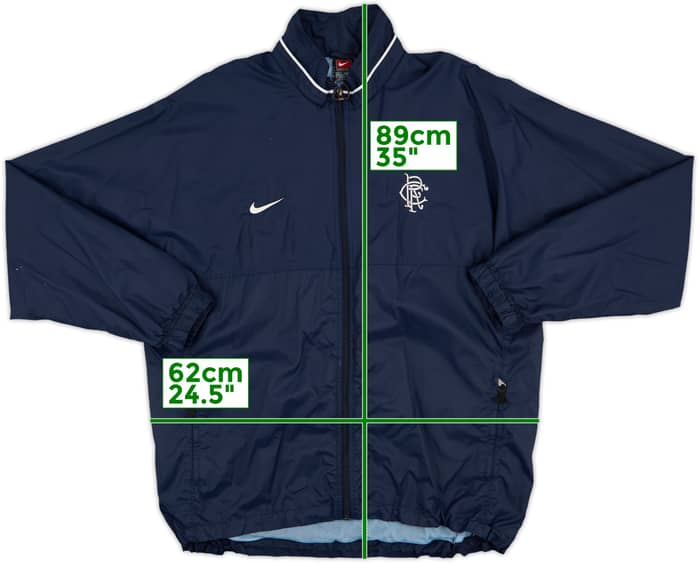 1999-00 Rangers Nike Rain Jacket - 6/10 - (XL)