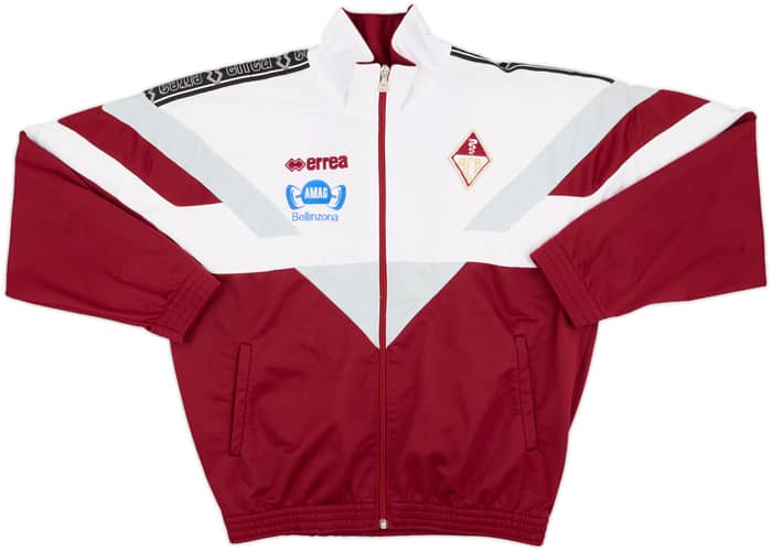 2001-02 AC Bellinzona Errea Track Jacket - 8/10 - (S)