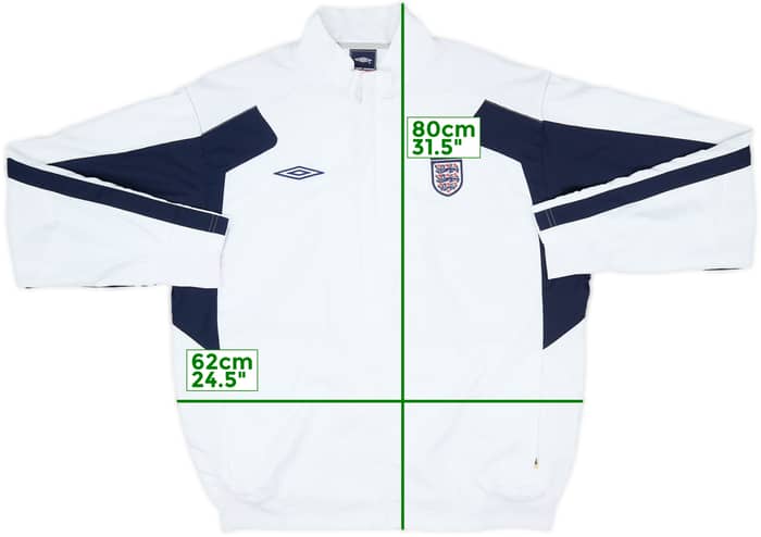 2007-08 England Umbro Track Jacket - 8/10 - (XL)