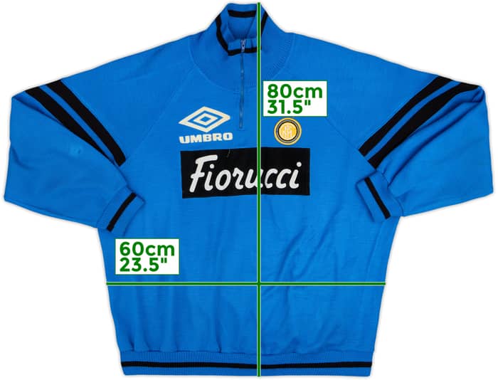 1992-94 Inter Milan Umbro 1/4 Zip Drill Top - 5/10 - (XL)