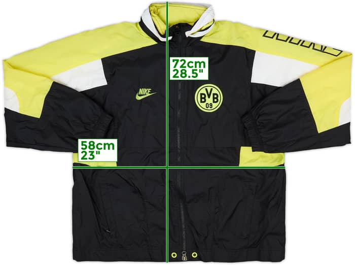 1995-96 Borussia Dortmund Nike Hooded Rain Jacket - 6/10 - (S)