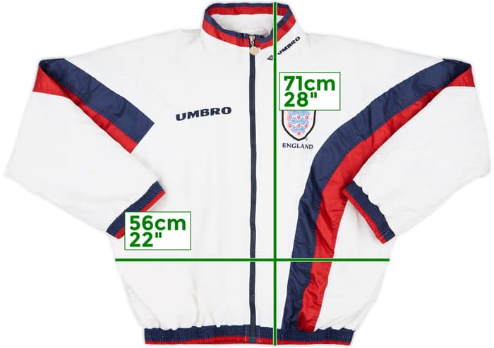 1998-00 England Umbro Track Jacket - 6/10 - (S)