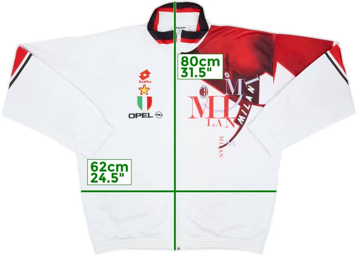 1993-94 AC Milan Lotto Track Jacket - 7/10 - (XXL)