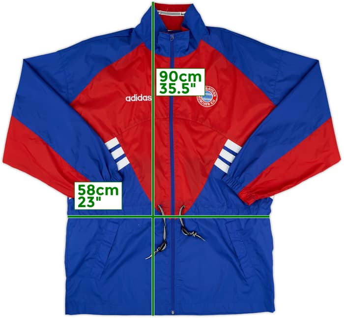 1993-95 Bayern Munich adidas Rain Jacket - 8/10 - (M)
