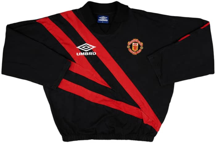 1992-93 Manchester United Umbro Drill Top - 8/10 - (L)
