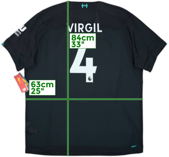 2019-20 Liverpool Third Shirt Virgil #4 (XXL)