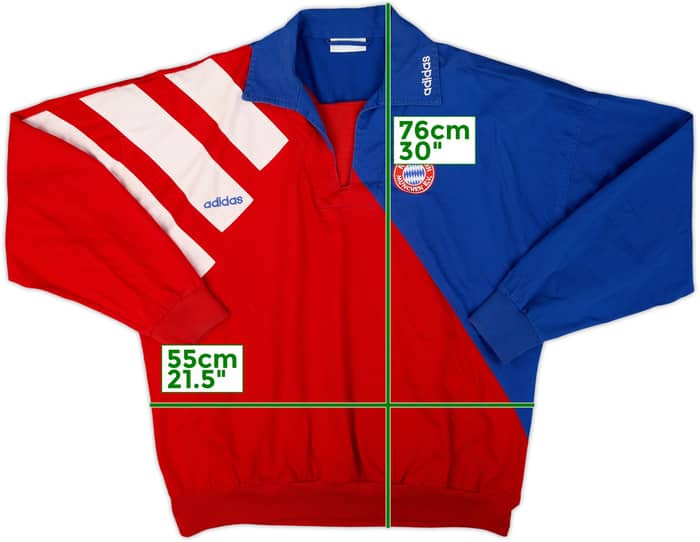 1993-95 Bayern Munich adidas Drill Top - 7/10 - (M)