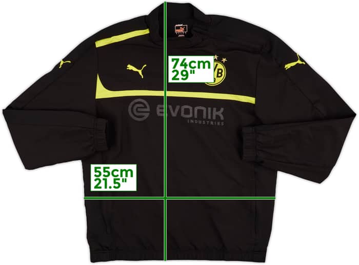 2012-13 Borussia Dortmund Puma 1/4 Zip Sweat Top - 4/10 - (L)