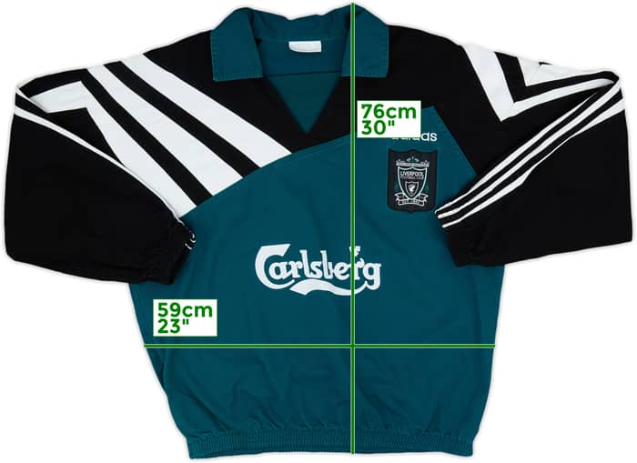 1995-96 Liverpool adidas Drill Top - 8/10 - (L/XL)