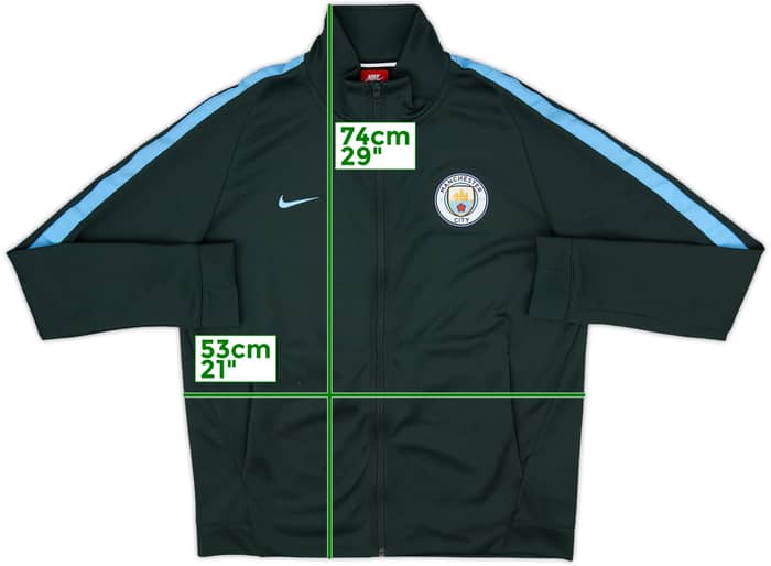 2017-18 Manchester City Nike Track Jacket - 8/10 - (L)