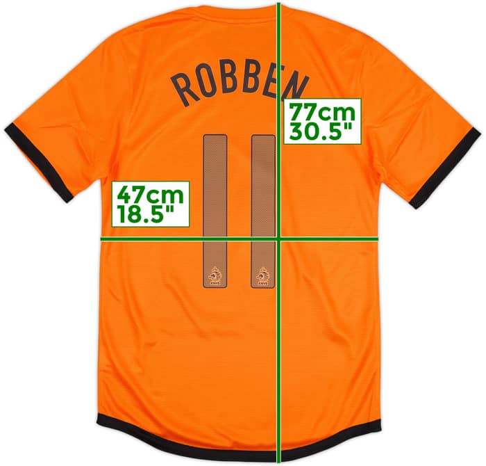 2012-13 Netherlands Home Shirt Robben #11 (S)