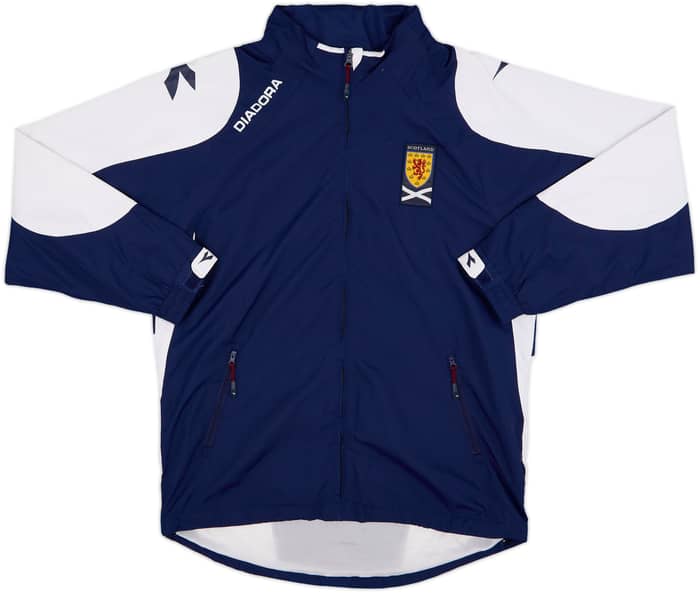 2005-06 Scotland Diadora Hooded Rain Jacket - 8/10 - (S)