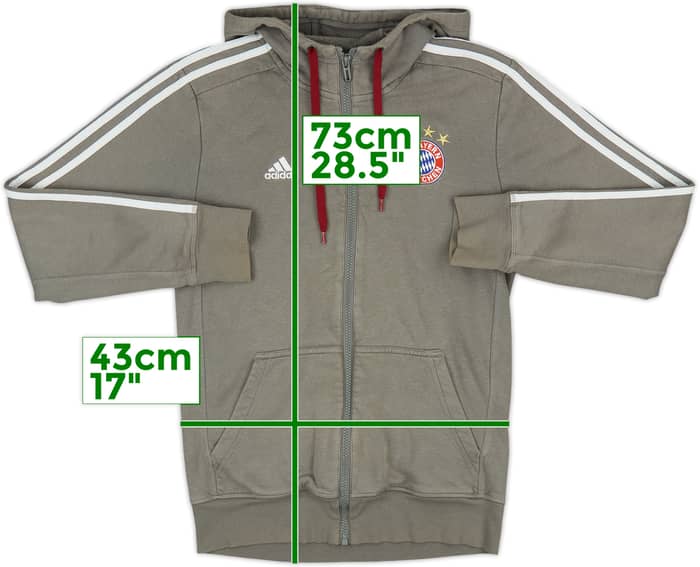 2015-16 Bayern Munich adidas Hooded Track Jacket - 7/10 - (XS)