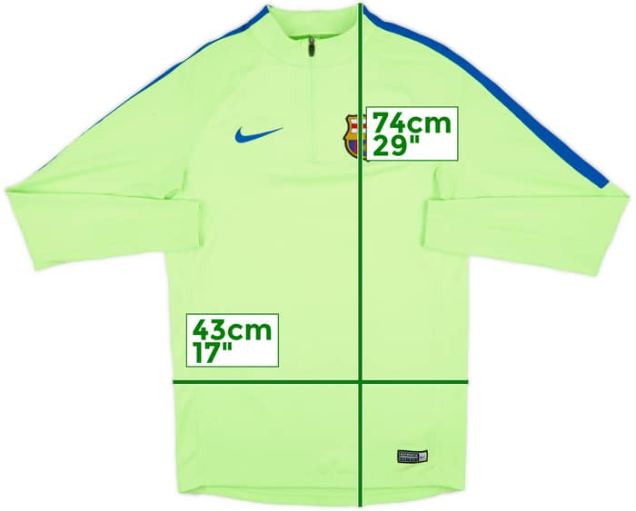 2017-18 Barcelona Nike 1/4 Zip Training Top - 7/10 - (S)