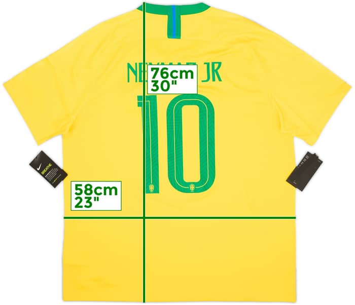 2018-19 Brazil Home Shirt Neymar Jr #10 (XL)