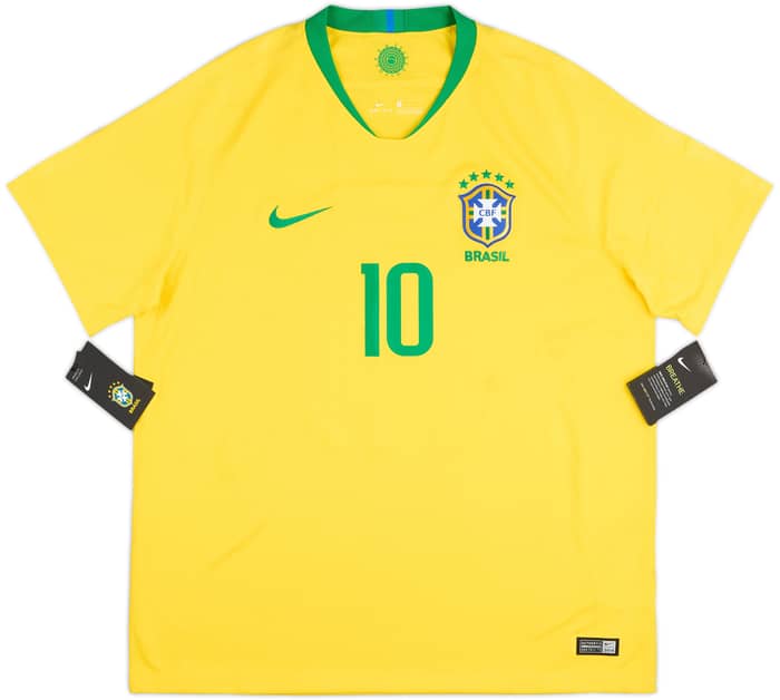 2018-19 Brazil Home Shirt Neymar #10 (XL)