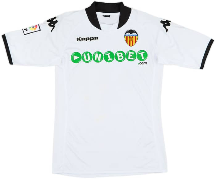 2009-10 Valencia Home Shirt Silva #21 - 4/10 - (S)