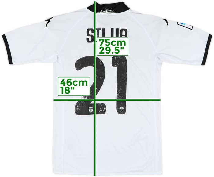 2009-10 Valencia Home Shirt Silva #21 - 4/10 - (S)