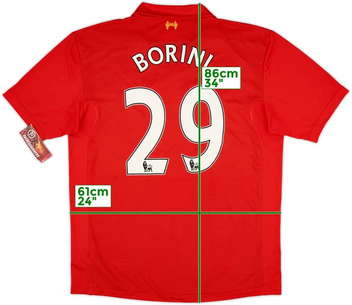2012-13 Liverpool Home Shirt Borini #29 (XXL)