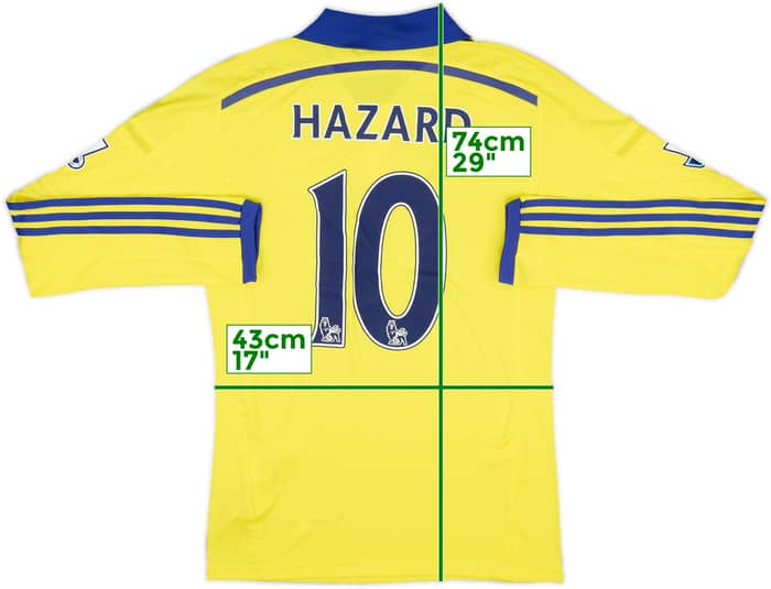 2014-15 Chelsea Away L/S Shirt Hazard #10 (S)