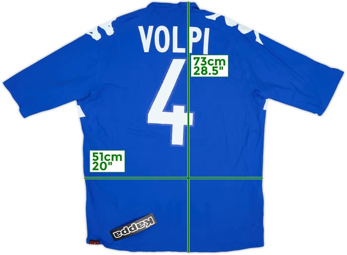 2005-07 Sampdoria Player Issue Home Shirt Volpi #4 (XL)