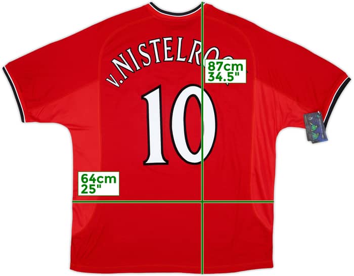 2000-02 Manchester United Home Shirt V.Nistelrooy #10 (XXL)