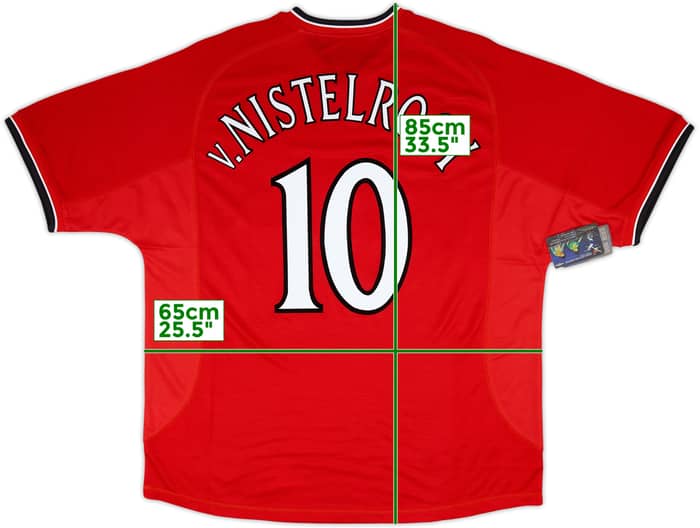 2000-02 Manchester United Home Shirt V.Nistelrooy #10 (XXL)