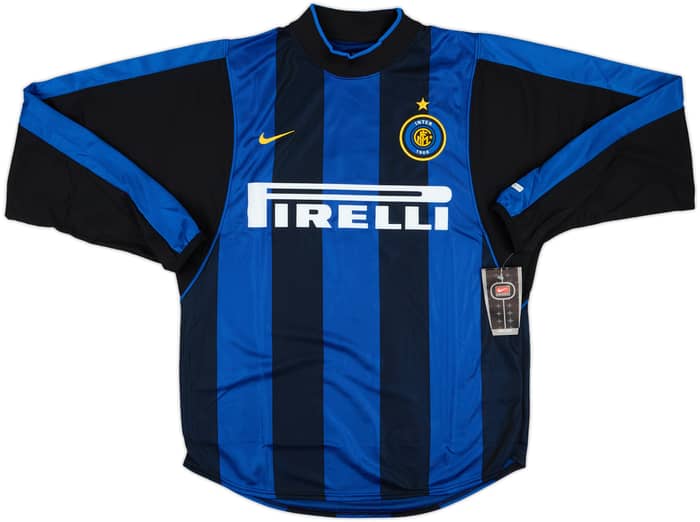 2000-01 Inter Milan Home L/S Shirt Ronaldo #9 (S)