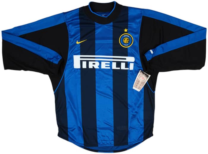 2000-01 Inter Milan Home L/S Shirt Ronaldo #9 (S)